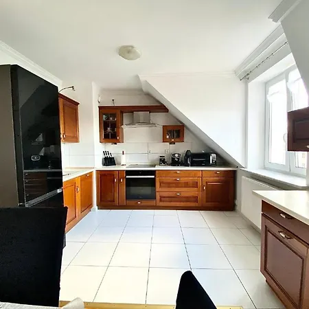 Lägenhet Penthouse In The Old Citycenter Kołobrzeg